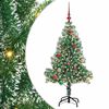vidaXL Arbre de No&euml;l artificiel floconn&eacute; de neige avec lumi&egrave;re LED