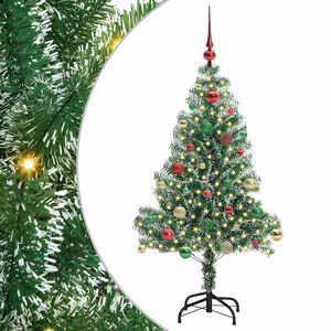 vidaXL Arbre de No&euml;l artificiel floconn&eacute; de neige avec lumi&egrave;re LED