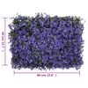 &nbsp;vidaXL Cl&ocirc;ture &agrave; feuilles artificielles 24 pcs violet 40x60 cm