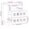 vidaXL Cabinet de chevet Marron 50 x 33 x 62 cm Bois de mangue massif