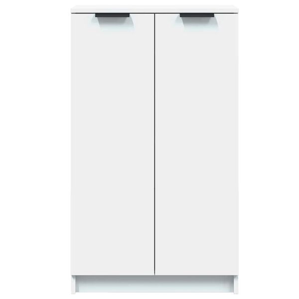 vidaXL Armoire &agrave; chaussures Blanc 59x35x100,5 cm Bois d'ing&eacute;nierie