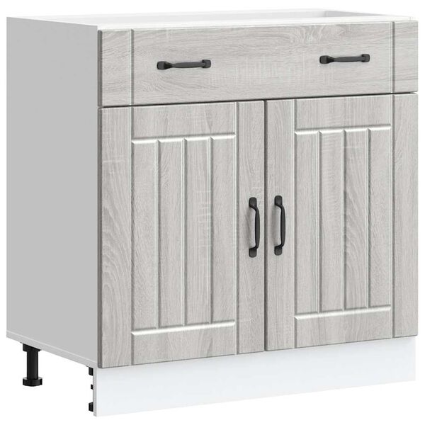 vidaXL Armoire de cuisine Lucca sonoma gris bois ing&eacute;nierie