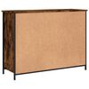 vidaXL Buffet chêne fumé 100x35x75 cm bois d'ingénierie