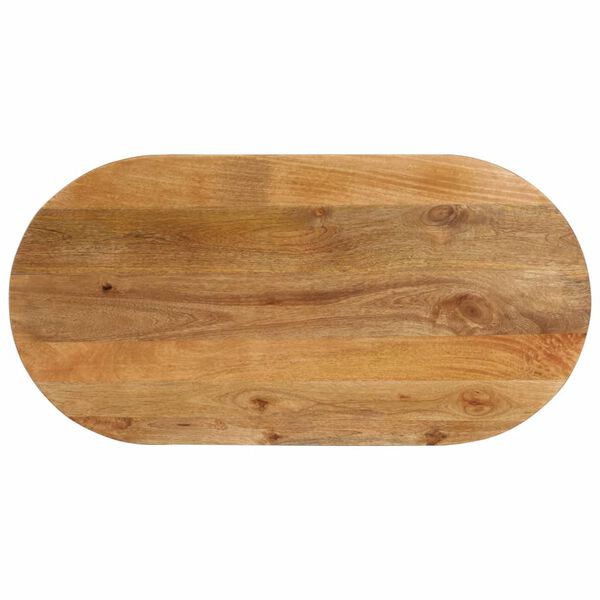 vidaXL Dessus de table 100x40x3,8 cm ovale bois massif de manguier