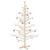 vidaXL Arbre de No&euml;l en bois Naturel 210 cm Bois massif en pin