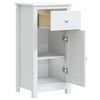 vidaXL Armoire de salle de bain BERG blanc 40x34x80 cm pin massif