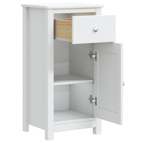 vidaXL Armoire de salle de bain BERG blanc 40x34x80 cm pin massif