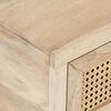 vidaXL Table basse 90x50x37 cm Bois de manguier et canne naturelle