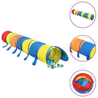 vidaXL Tunnel de jeu pour enfants avec 250 balles Multicolore 245 cm