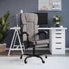 vidaXL Fauteuil inclinable de bureau Taupe Tissu