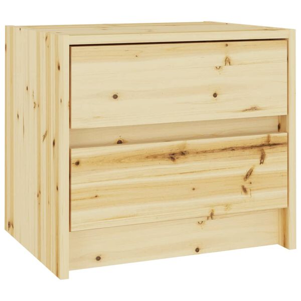 vidaXL Table de chevet 40x30,5x35,5 cm Bois de sapin solide