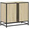 vidaXL Meuble de salle de bain avec lavabo Ch&ecirc;ne Sonoma 65 x 33 x 60 cm Bois d'ing&eacute;nierie