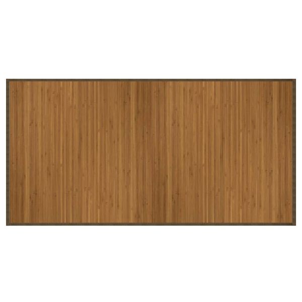 vidaXL Tapis rectangulaire marron 100x200 cm bambou