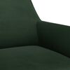 vidaXL Chaises &agrave; manger lot de 6 vert fonc&eacute; velours