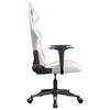 vidaXL Chaise de jeu Blanc et rose Similicuir