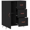 vidaXL Buffet noir 69,5x34x90 cm bois d'ing&eacute;nierie