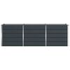 vidaXL Jardini&egrave;re Anthracite 240 x 80 x 75 cm Acier