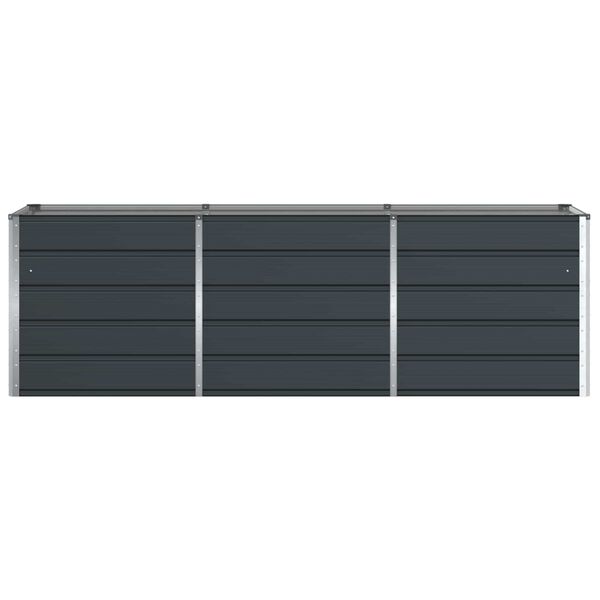 vidaXL Jardini&egrave;re Anthracite 240 x 80 x 75 cm Acier