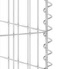 vidaXL Mur en gabion pour poubelle Acier galvanis&eacute; 110x100x110 cm