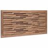 vidaXL T&ecirc;te de lit Montage mural Naturel 100 cm Bois de teck massif