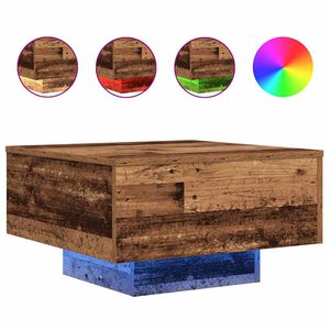 vidaXL Table basse Bois ancien 55 x 55 x 31 cm Bois d'ing&eacute;nierie