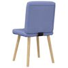 vidaXL Chaises &agrave; manger lot de 6 bleu jean tissu