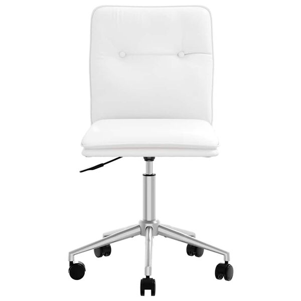 vidaXL Chaise de salle &agrave; manger Blanc Similicuir