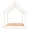 vidaXL Lit pour chien Blanc 81x60x70 cm Bois de pin solide