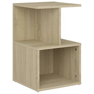 vidaXL Table de chevet ch&ecirc;ne sonoma 35x35x55 cm bois d'ing&eacute;nierie