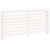 vidaXL Cache-radiateur Blanc 169x19x84 cm Bois massif de pin