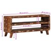 vidaXL Meuble TV 105x46x32 cm Bois massif de récupération