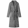 vidaXL Robe de bain sans capuche Gris fonc&eacute; s Flanelle