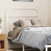 vidaXL T&ecirc;te de lit de remplacement m&eacute;tal blanc 90 cm