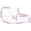 VidaXL Cadre de lit ottoman avec matelas cr&egrave;me 200x200cm tissu