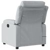 vidaXL Fauteuil de massage inclinable &eacute;lectrique gris clair tissu