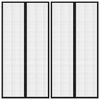 vidaXL Rideaux de porte anti-insectes 2 pcs et aimants noir 220x100 cm