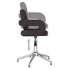 vidaXL Chaise de bureau pivotante Noir Similicuir