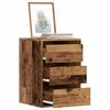 vidaXL Commode d'angle vieux bois 40x41x58 cm bois d'ing&eacute;nierie
