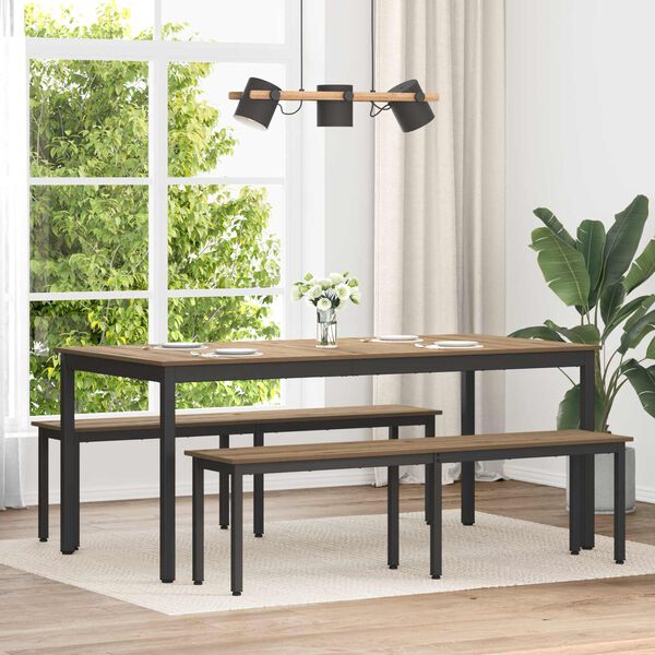 vidaXL banc Ch&ecirc;ne artisan 160 x 35 x 45 cm Bois d'ing&eacute;nierie