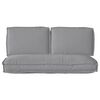 vidaXL Ensemble de coussins 3 pcs Gris Tissu Oxford