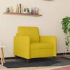 vidaXL Fauteuil Jaune 60 cm Velours