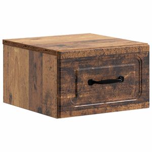 vidaXL Cabinet de chevet mural Bois ancien 34,5 x 33 x 20 cm