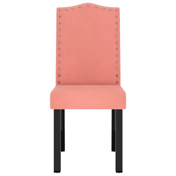 vidaXL Chaises &agrave; manger lot de 6 rose velours
