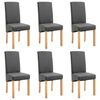 vidaXL Chaises à manger lot de 6 gris tissu