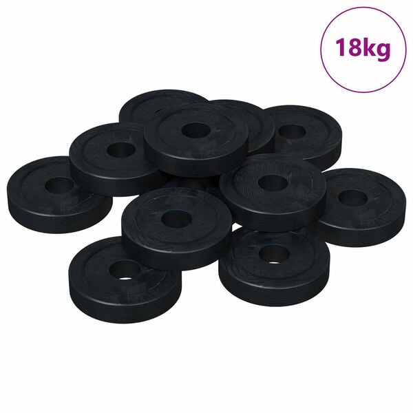 vidaXL compatible avec des rondelles plates 36000 pcs Noir &empty;15 x 3 mm