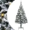 vidaXL Sapin de No&euml;l artificiel Blanc 240 cm PVC, Acier et Plastique