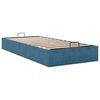 vidaXL Cadre de lit ottoman sans matelas bleu fonc&eacute; 80x200 cm velours