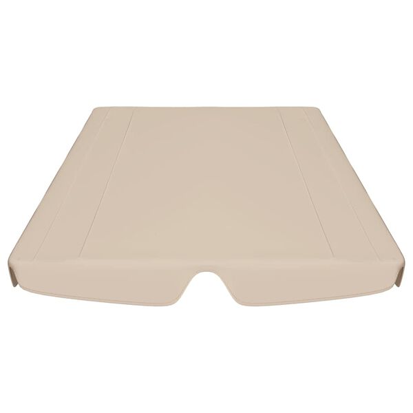 vidaXL Toit de rechange de balan&ccedil;oire beige 150/130x105/70 cm