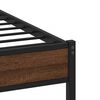 vidaXL Cadre de lit sans matelas ch&ecirc;ne marron 140x200 cm