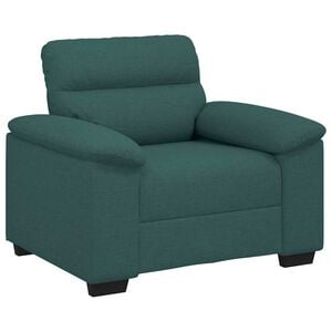 vidaXL Canap&eacute;/Fauteuil vert fonc&eacute; 100x81x84 cm en tissu